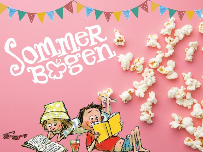 Sommerbogen, flag og popcorn