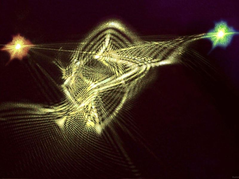 Lysstriber danner cluster-form